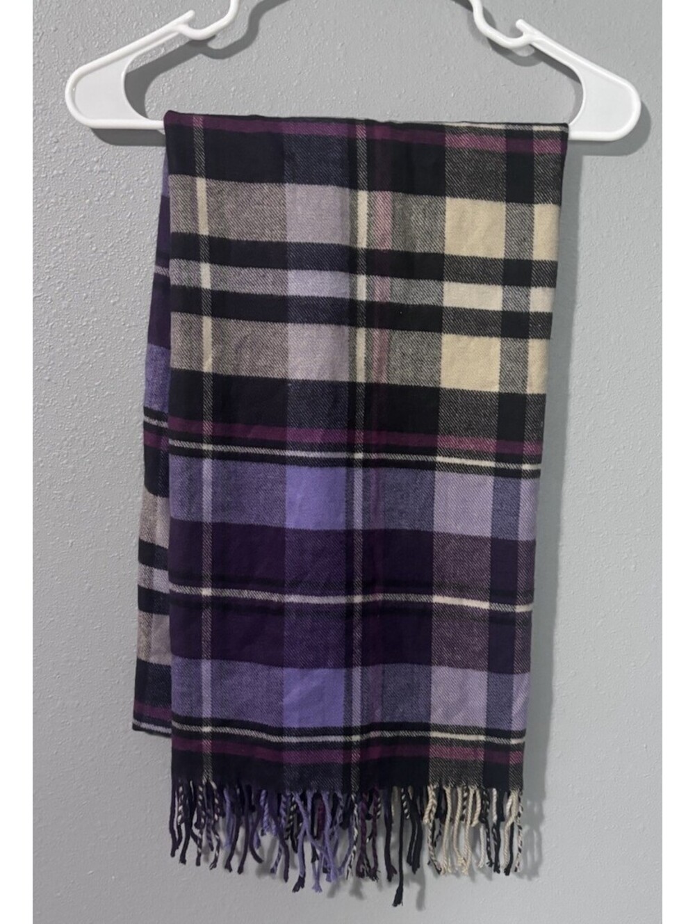 Gap Purple Plaid Scarf 2011
